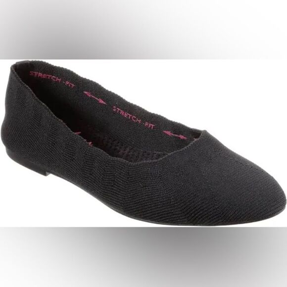 Skechers Women's Cleo Bewitch Ballet Flats Black NWT 9.5 Balletcore - Picture 1 of 6